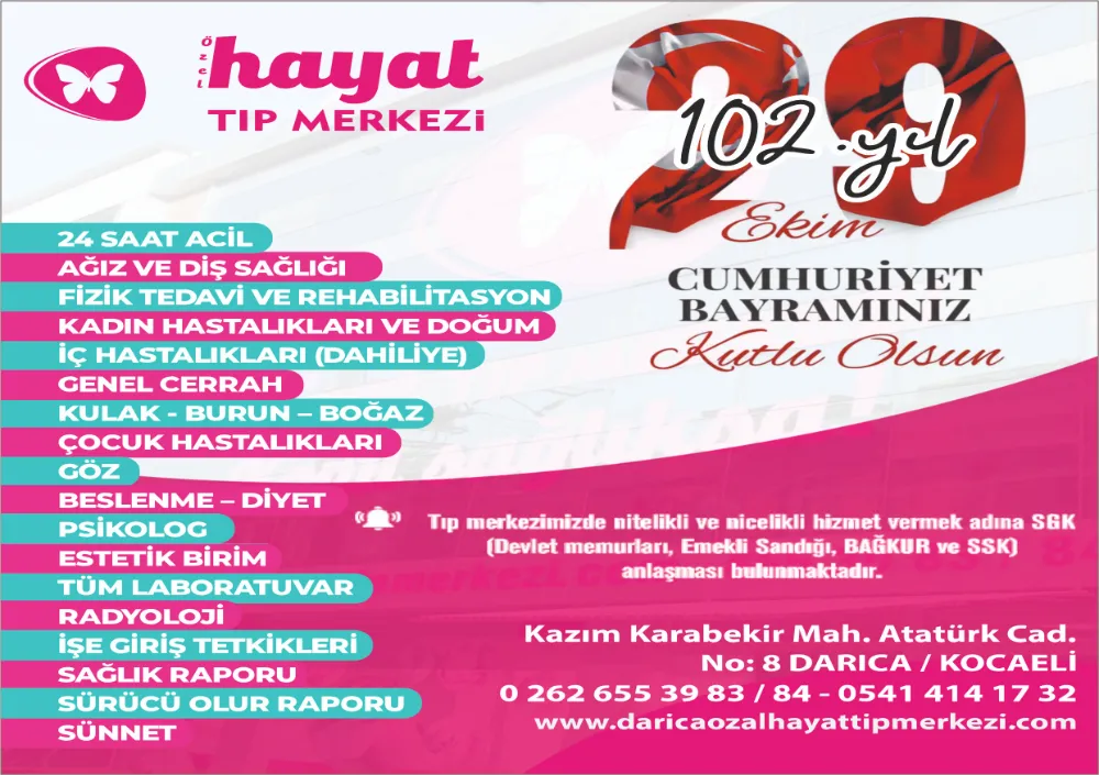 29 Ekim Cumhuriyet Bayramımız Kutlu Olsun