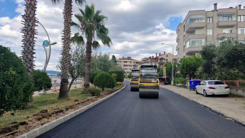 Değirmendere Faruk Demirer Caddesi'nin üstyapısı yenilendi (5) (Large)